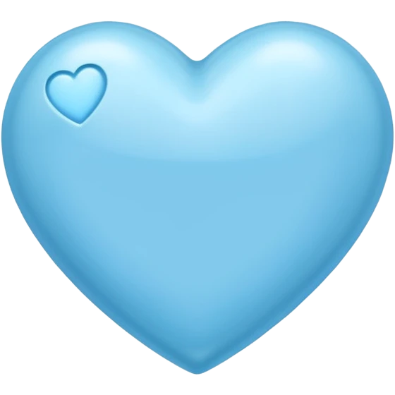 Light blu heart emoji