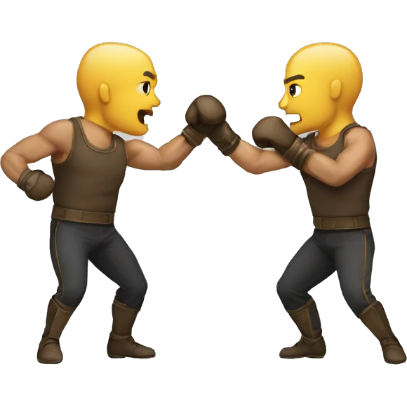 two gladitors fighting emoji