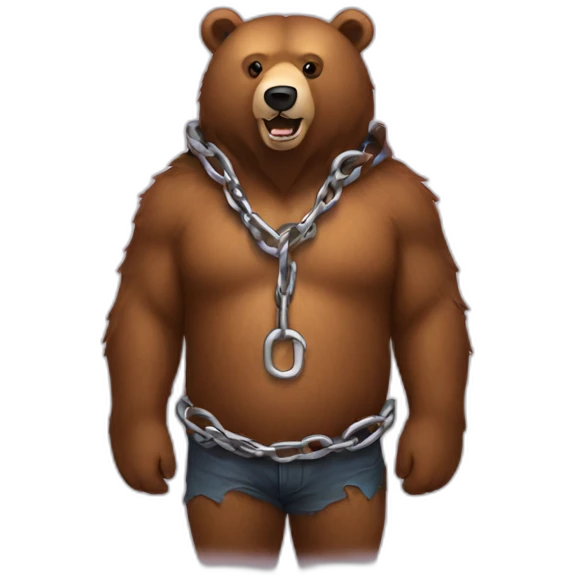 bear-chain emoji