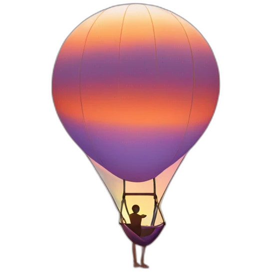 hangliding sunset emoji