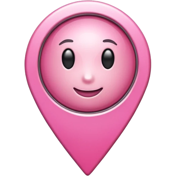 pink location pin emoji