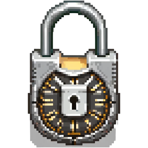 Key unlocking a digital password emoji