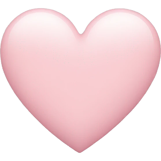 pastel pink heart emoji