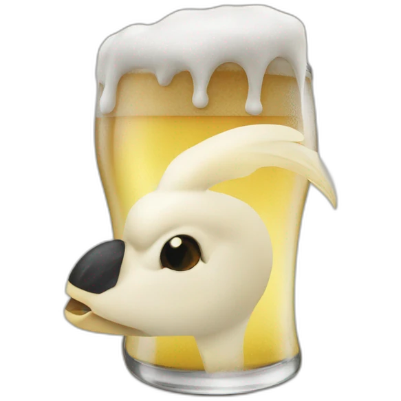 Pélican-bière emoji