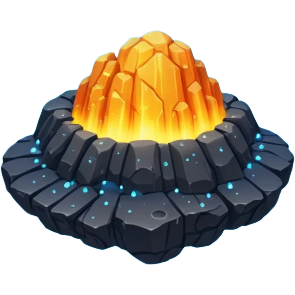 Asteroid rain fall emoji