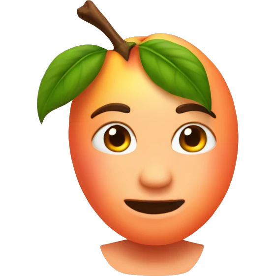 Human peach emoji