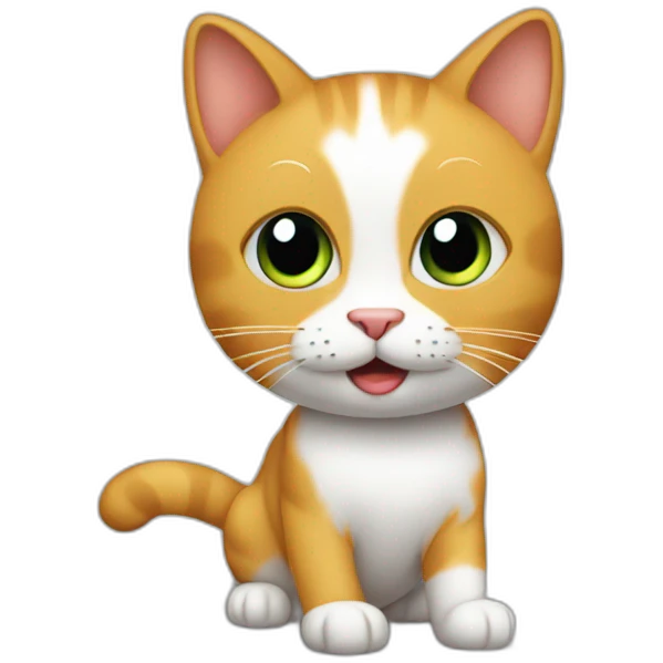 Cat doing physics emoji