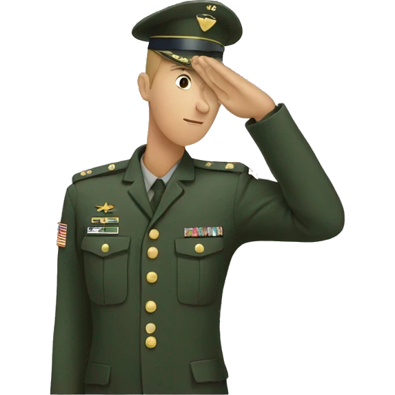 Military Salute  emoji