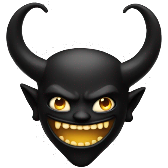 A black demon like bendy emoji