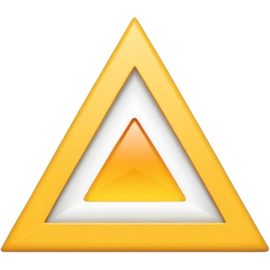 White triangle on the top left emoji