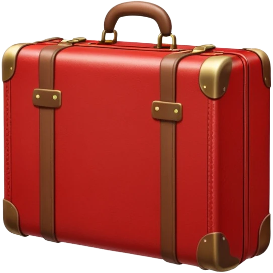 красный чемодан для путешествий emoji