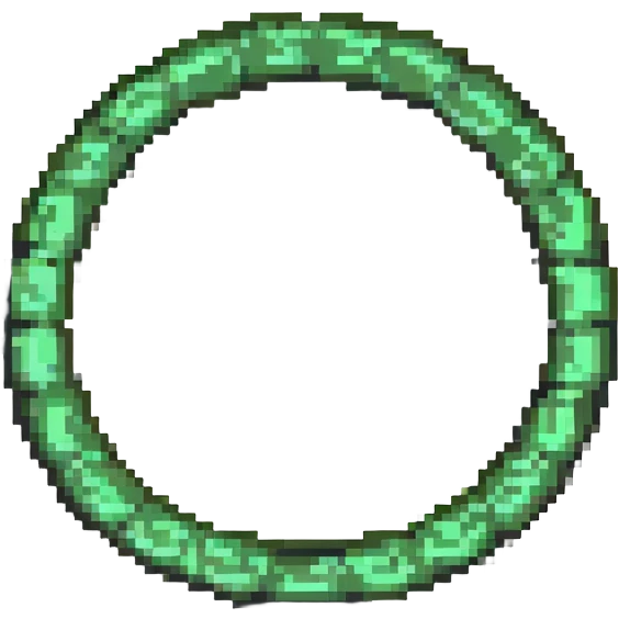 Small green circle with center offset to the right emoji