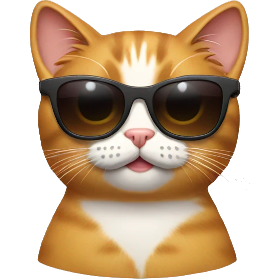 Cat with sunglasses emoji