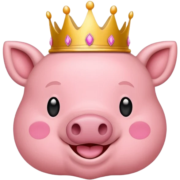 Me gustaría crear un emoji para un logo de mi nombre yeicobvalentino con un cerdito con corona emoji