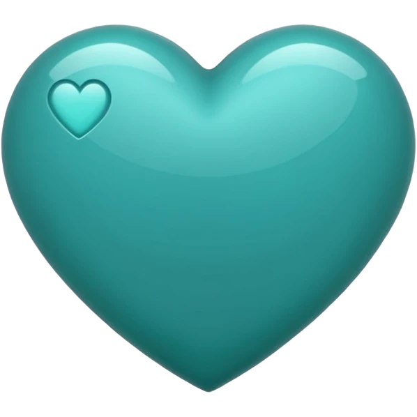Teal heart emoji
