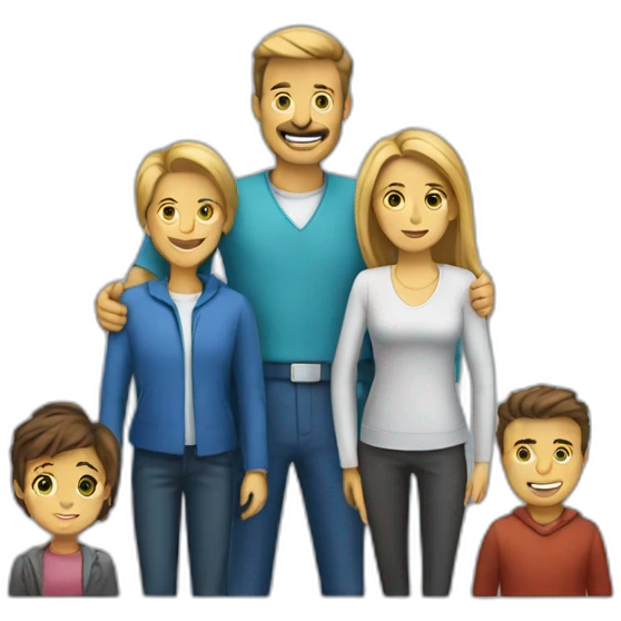 cybersecurity family emoji