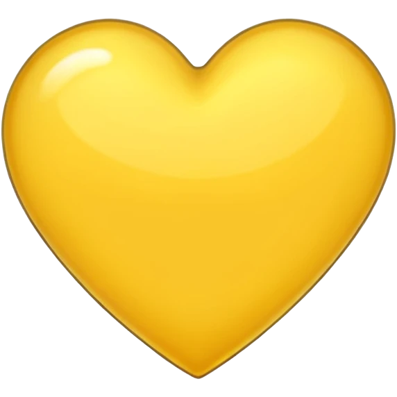 yellow heart with a gold outline emoji