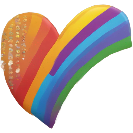 Rainbow heart emoji