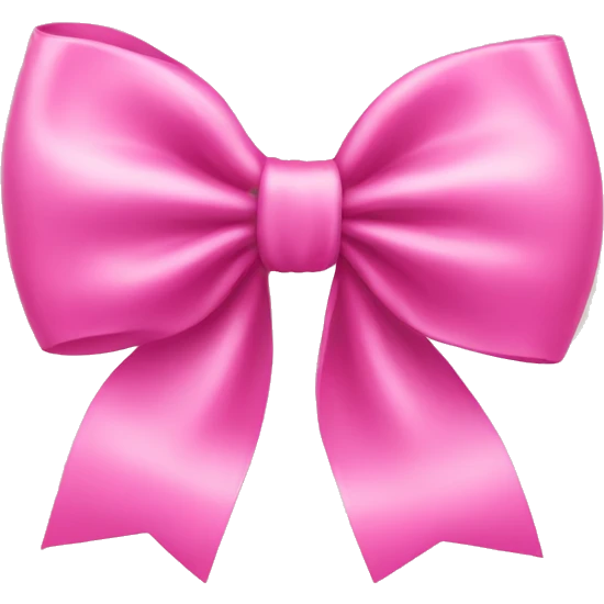 Pink bow emoji