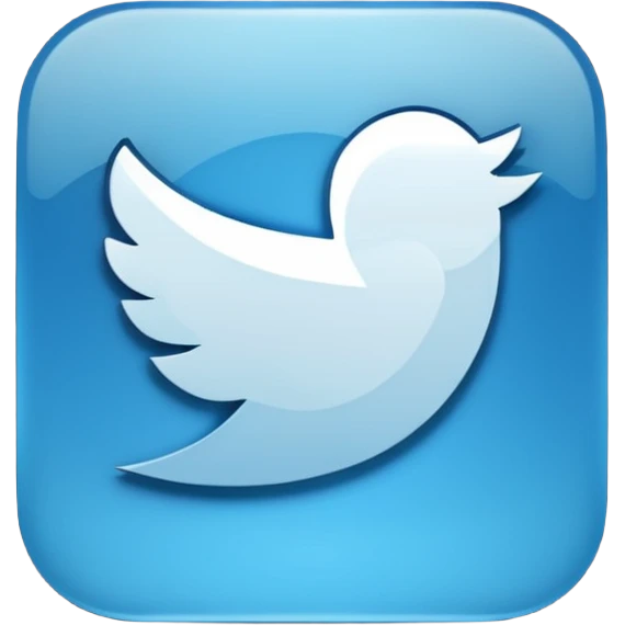 Twitter logo x emoji