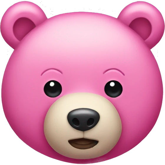 pink stuffed bear emoji