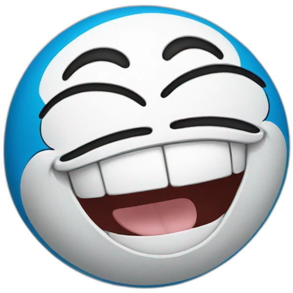 Doraemon laughing emoji