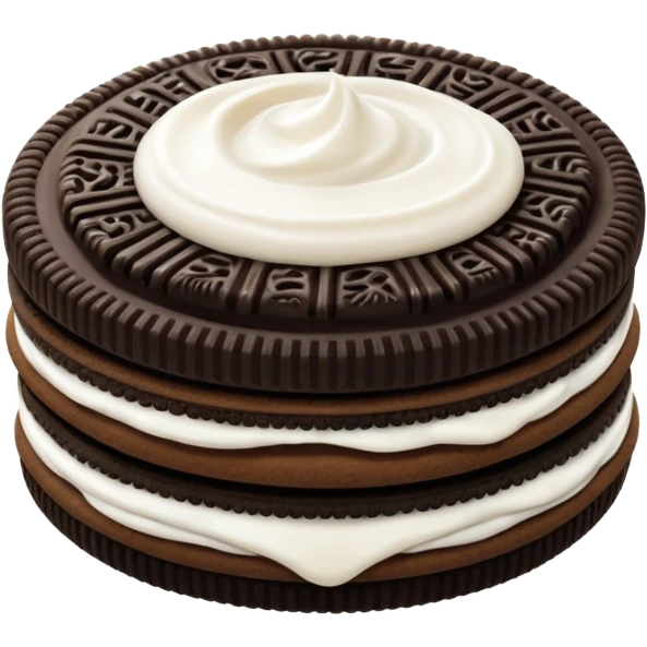 Una galleta oreo emoji