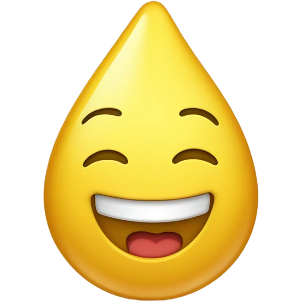 happy pee drop emoji
