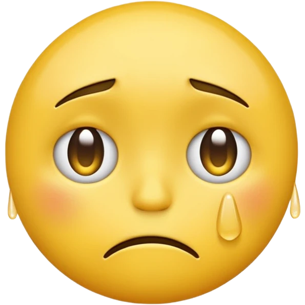 Emoji face trying not to cry emoji