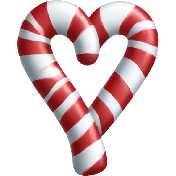 Candy cane heart emoji