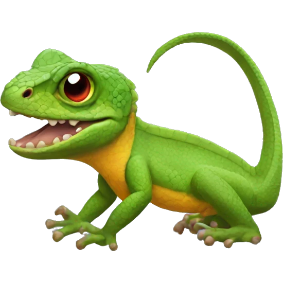 Puerto Rican Racer lizard emoji