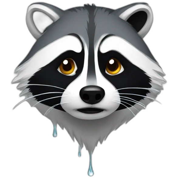 racoon tears emoji