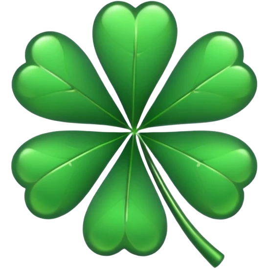 Lucky clover charm 
 emoji