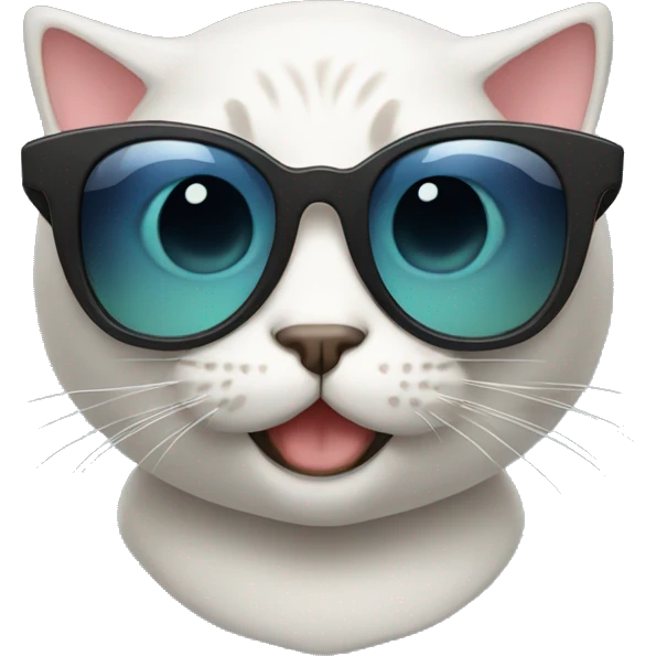 Cat with sunglasses emoji