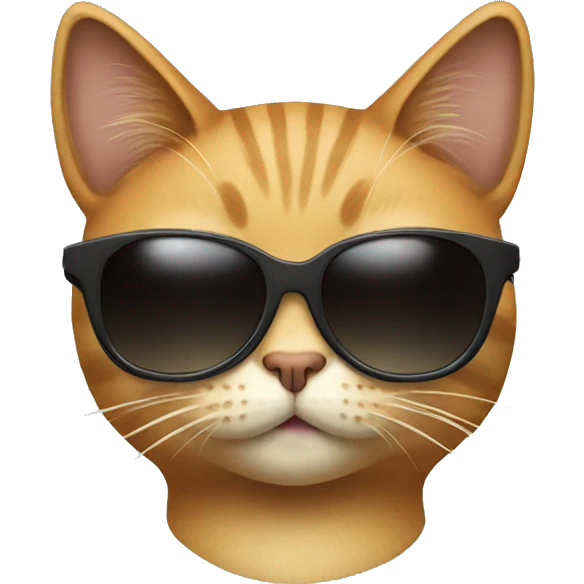 Cat with sunglasses emoji