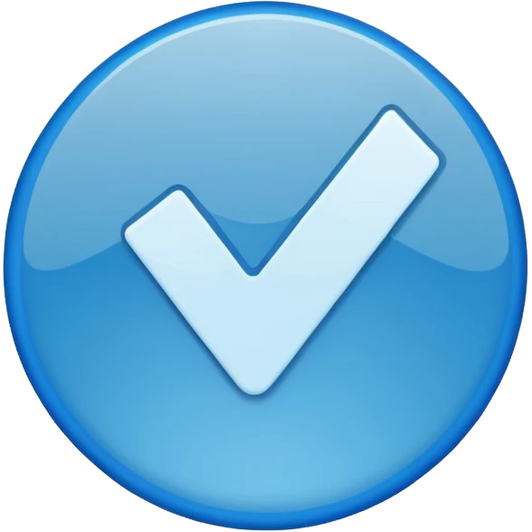 Verified check mark In blue circle emoji