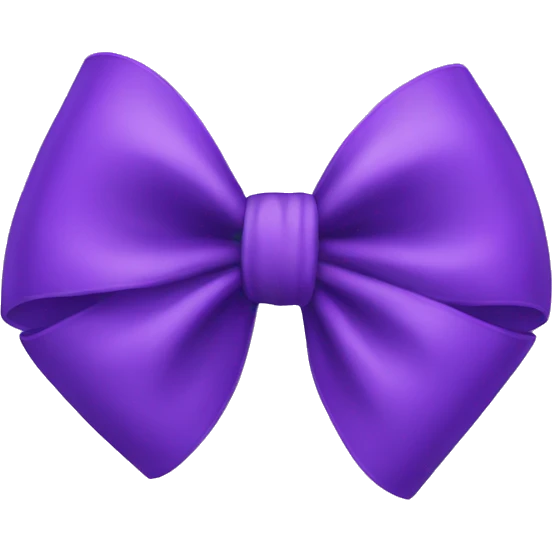 purple bow emoji
