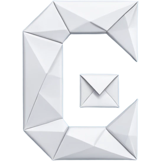 Origami de la lettre G emoji