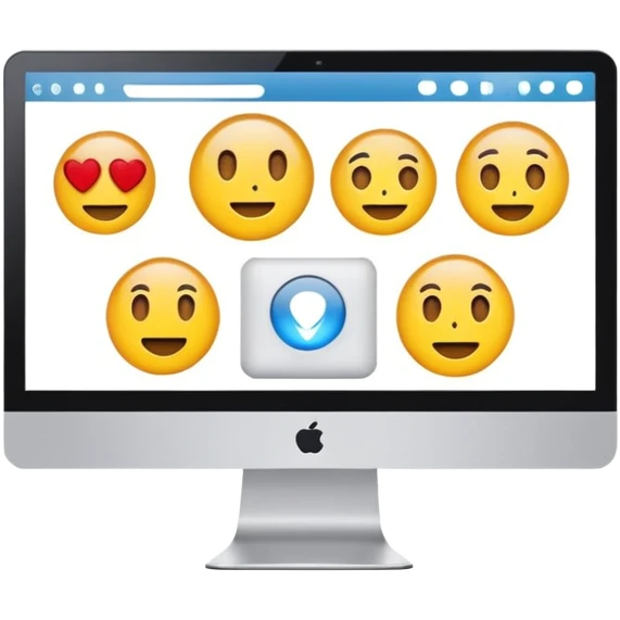 website screen, computer screen emoji