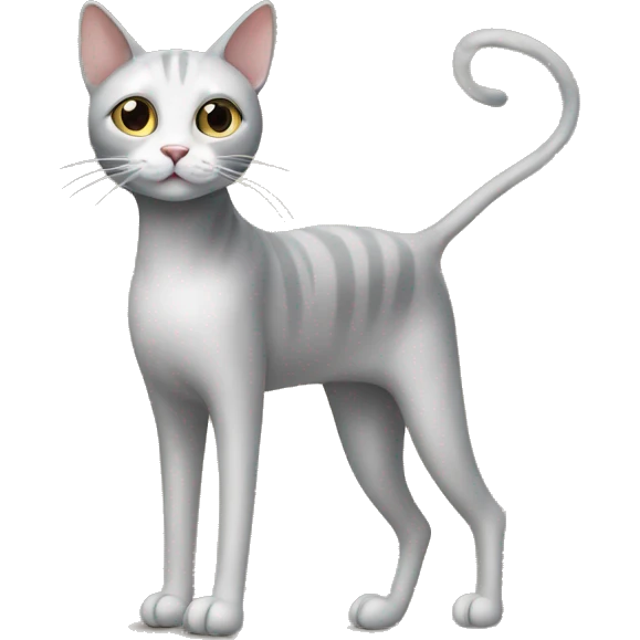 Cat with long legs emoji
