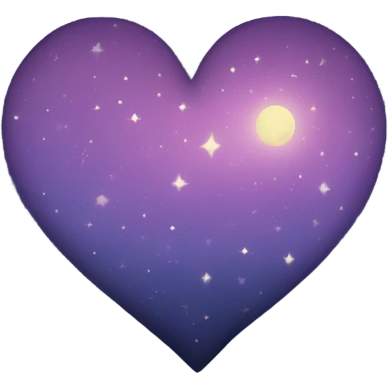 Night sky heart  emoji