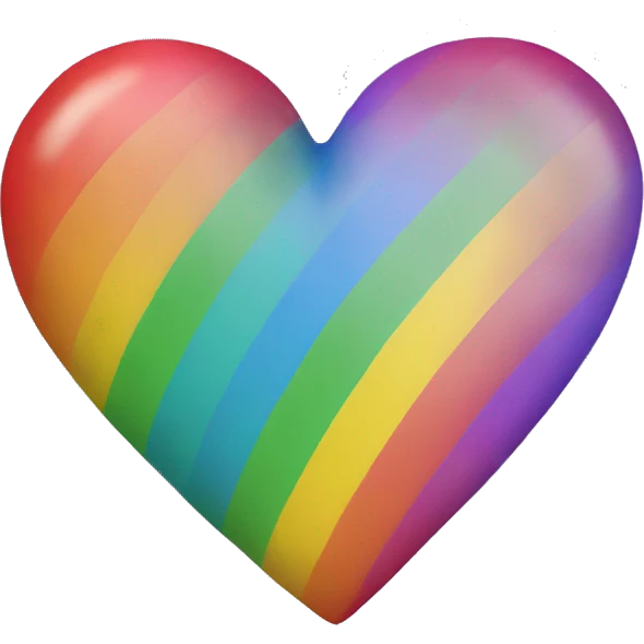 Rainbow heart emoji