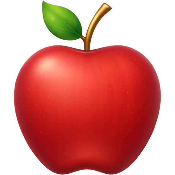 fancy apple with elegant details, gold accents, luxurious look emoji