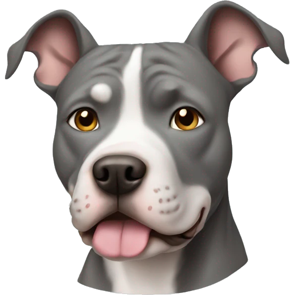 Gray Pitbull emoji