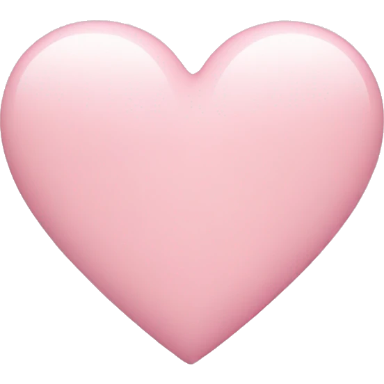 Pastel pink heart emoji