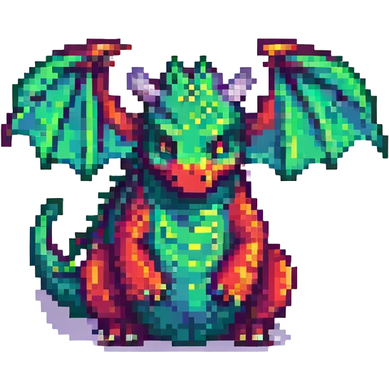 dragon pixel art emoji