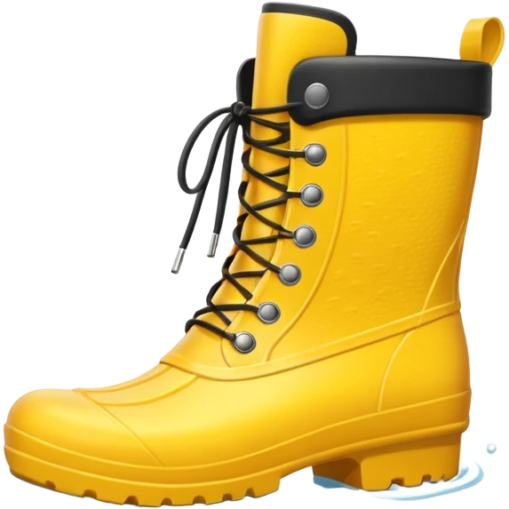 yellow waterproof boots emoji