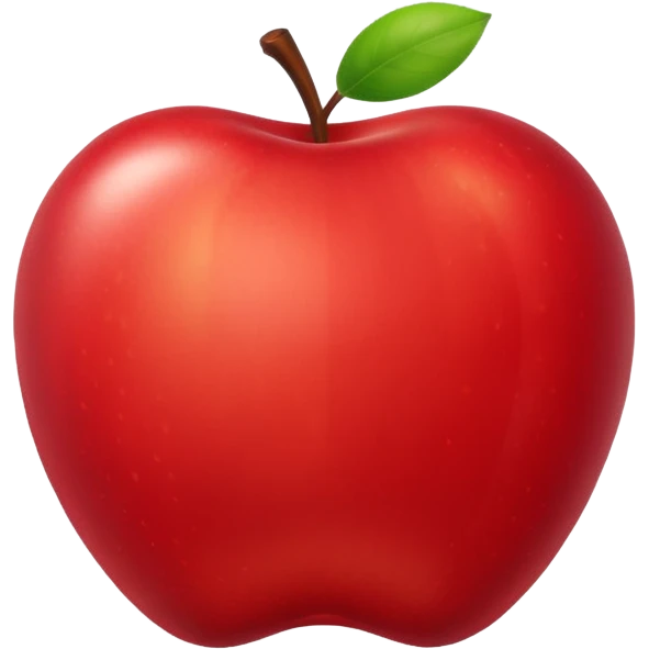 beautiful apple emoji