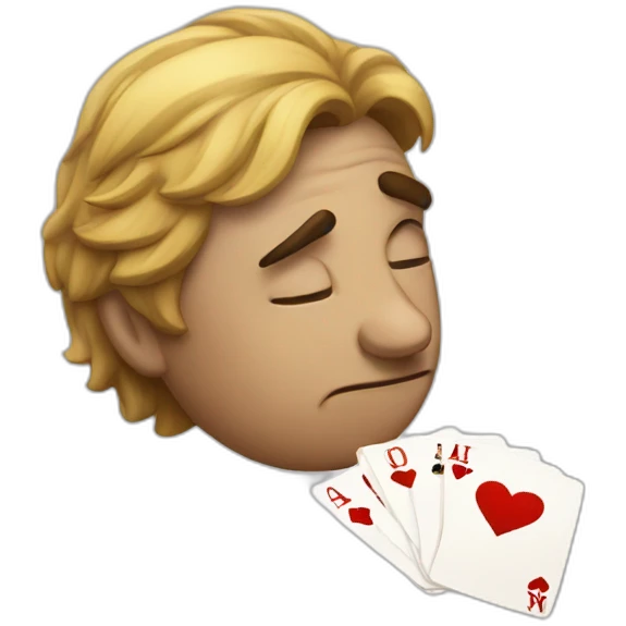 Tired poker emoji