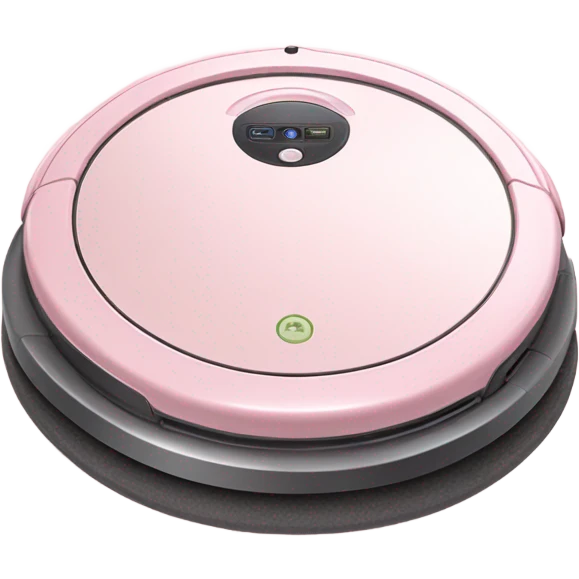 Pale pink Roomba Vacuum emoji